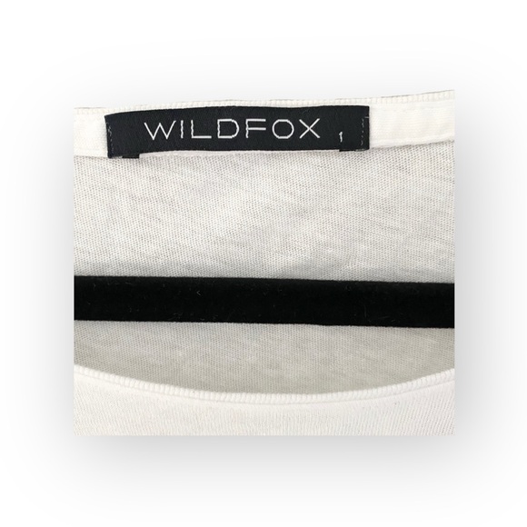 OG: new Wildfox Couture ☻ Manchester Mosaic Foil Skull Tee Shirt ☻︎ White Silver - Picture 9 of 15